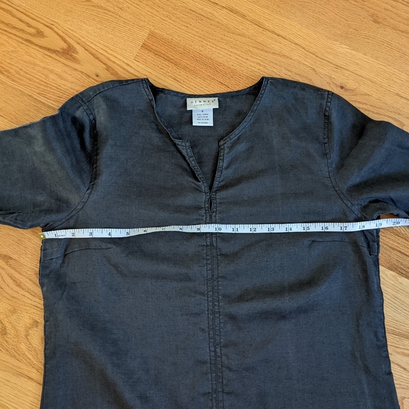 Hennes black ramie top S - Picture 2 of 6